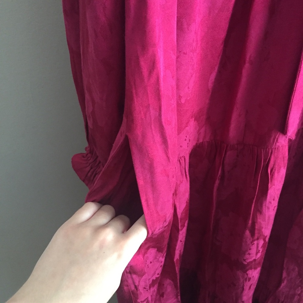 NWT Maeve by Anthropologie Pink Tiered Maxi Dress - Picture 13 of 17